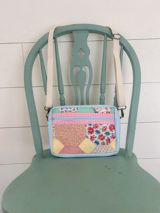 Handmade Vintage Quilt Crossbody Bag