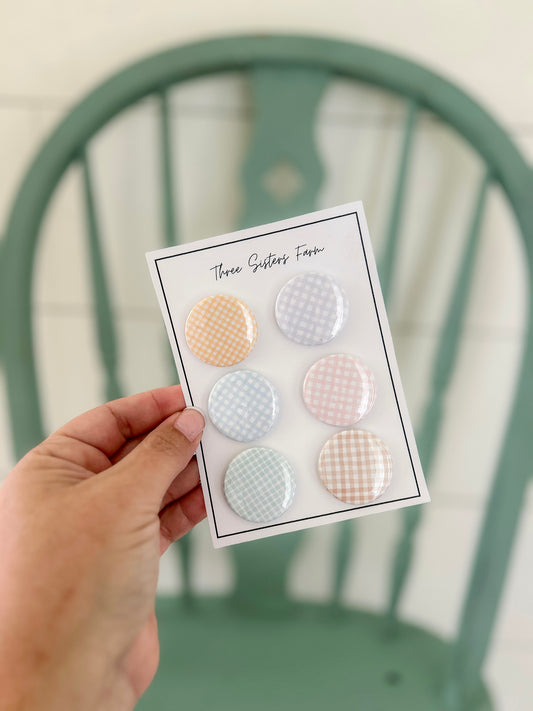 Magnet Set-Gingham