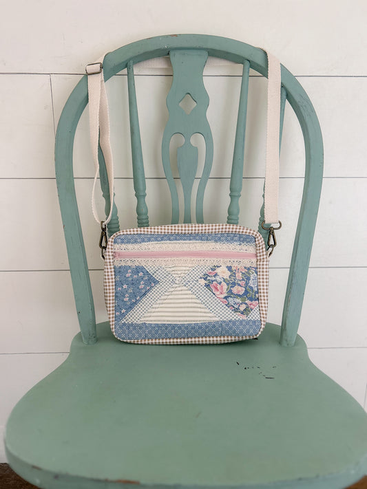 Handmade Vintage Quilt Crossbody Bag