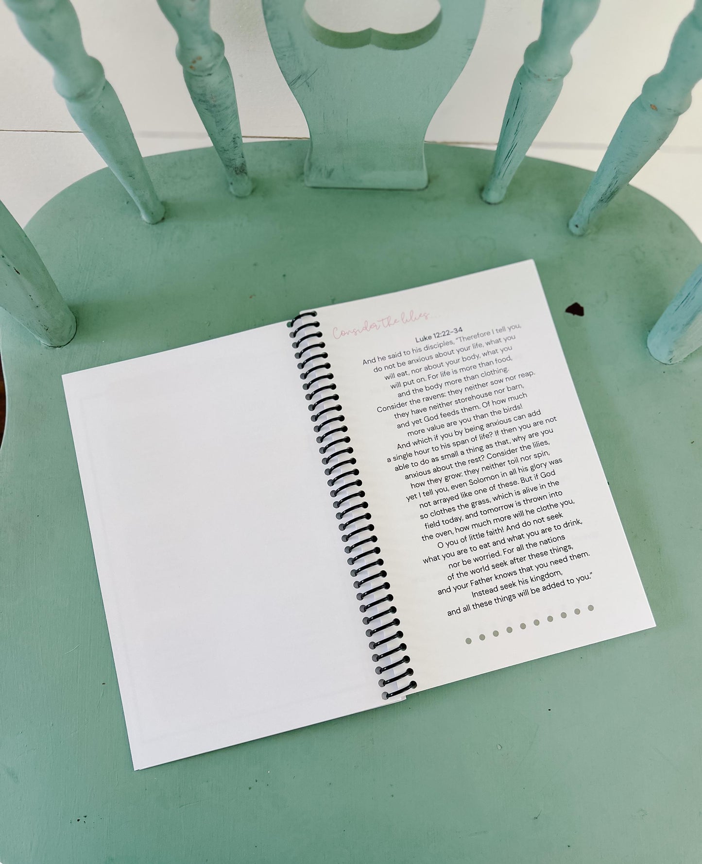 Blue Gingham Bible Study Journal Notebook Set…Sermon Notebook Set…Gift Set