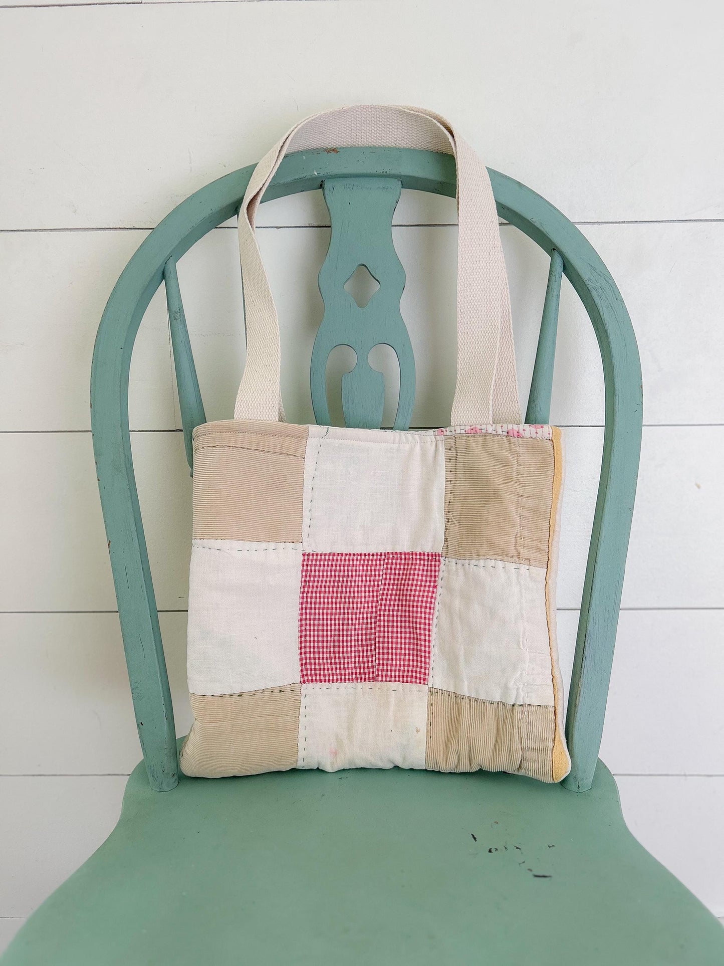 Vintage Quilt Tote Bag…Quilted Tote Bag…Vintage Bag