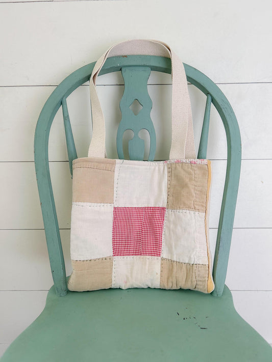 Vintage Quilt Tote Bag…Quilted Tote Bag…Vintage Bag