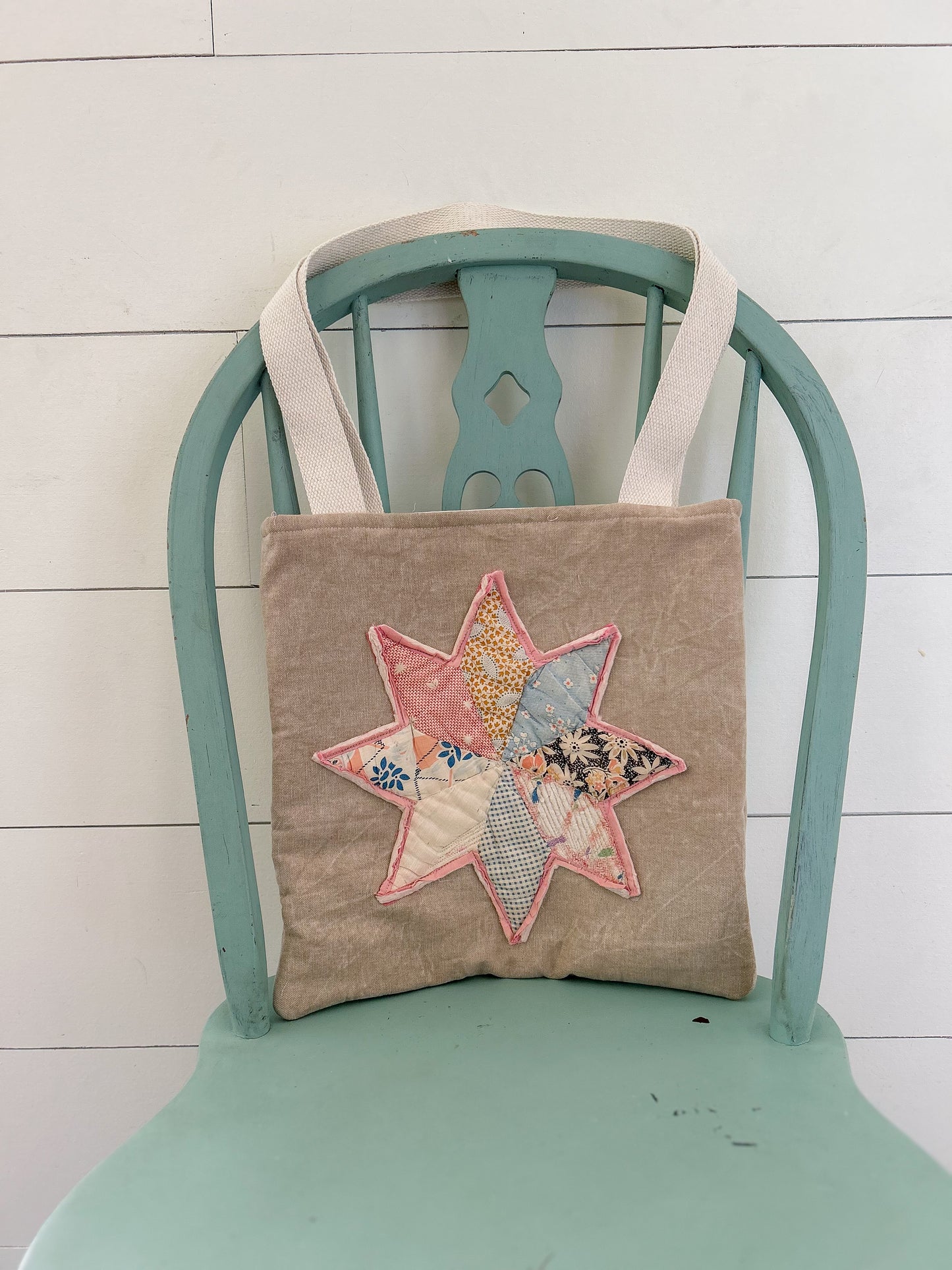 Vintage Quilt Tote Bag