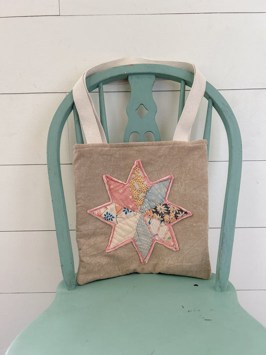 Vintage Quilt Tote Bag