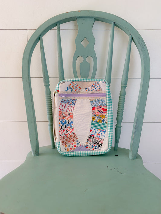 5/16 LARGE Handmade Vintage Quilt Bible Bag