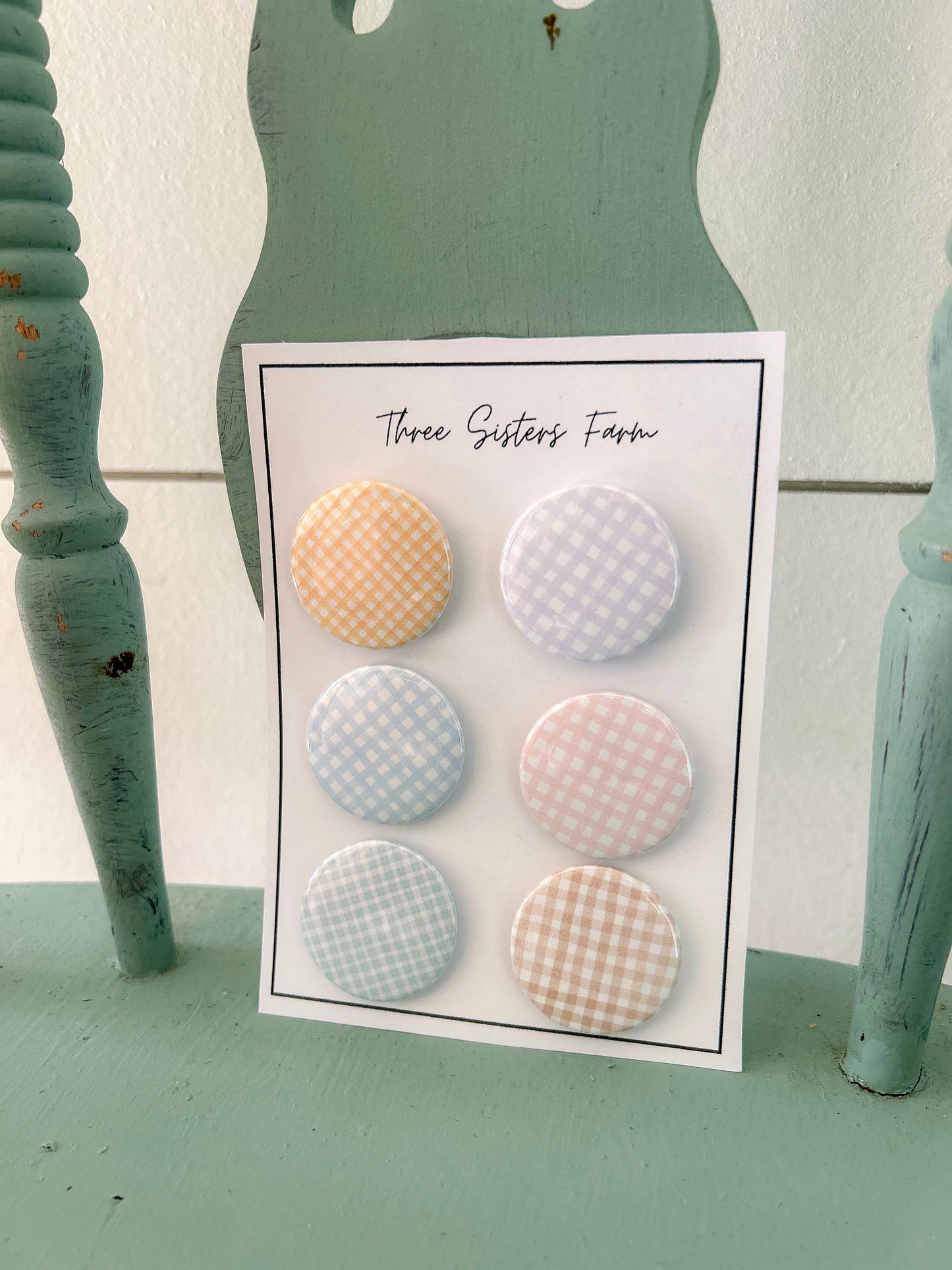 Magnet Set-Gingham