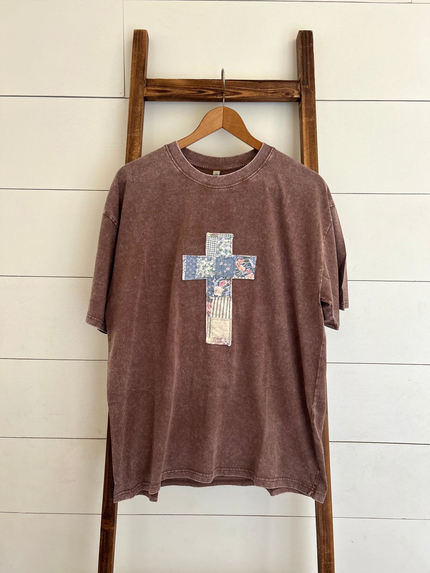 Vintage Quilt Cross Tee