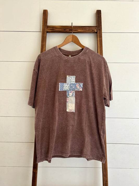 Vintage Quilt Cross Tee