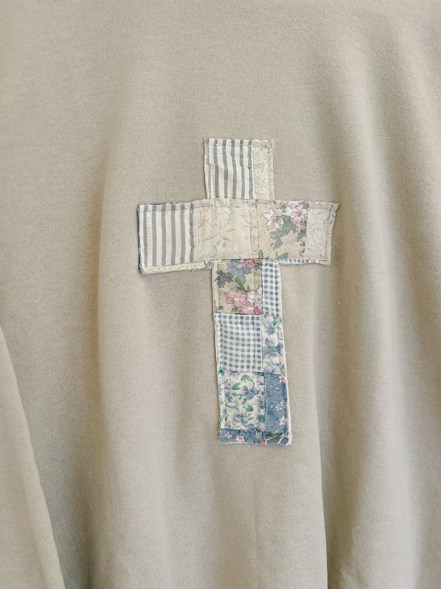 Vintage Quilt Cross Sweatshirt