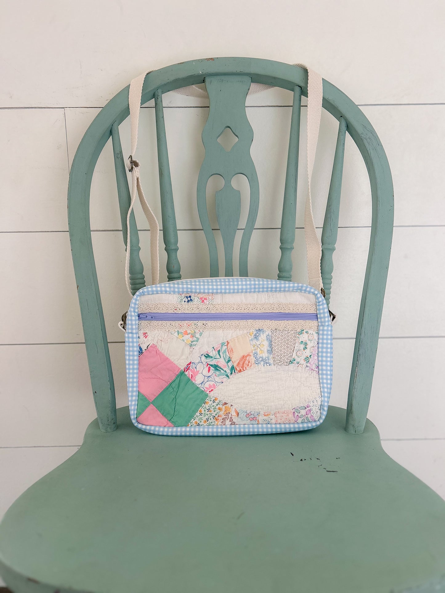 Handmade Vintage Quilt Crossbody Bag