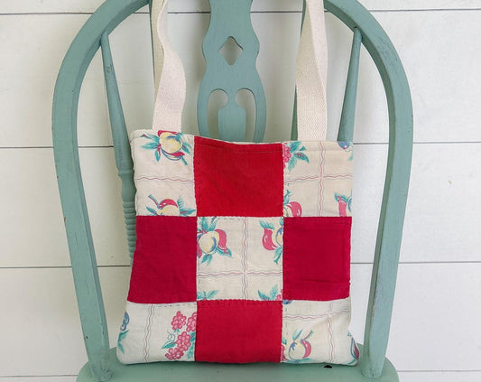 Vintage Quilt Tote Bag